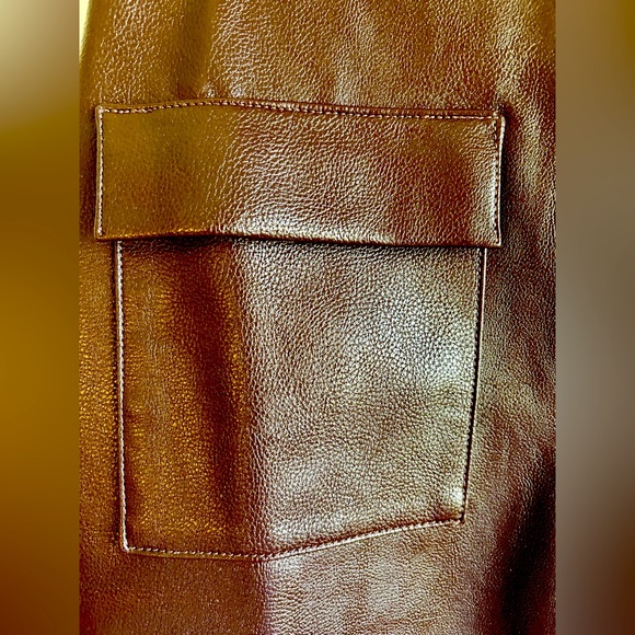 * NEW* Ann Taylor, 2, Pencil Skirt, Dark Brown, Button Down, Front Pockets, Faux - Picture 7 of 9